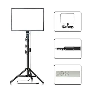 Yugam Photography LED Lighting Panel Light Remote Control for Live Stream Video Photo Lamp (16 Inch Panel Light + 3ft Stand)