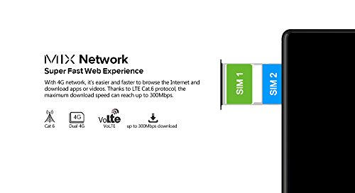 LEAGOO KIICAA MIX, 4G LTE Dual Nano SIM Handy, Smartphone Ohne Vertrag, 5,5 Zoll Voll Display, Android 7.0, Octa Core Fingerabdruck ID, Triple Kamera (F:13MP, R:13MP + 2MP) GÃ¼nstiges Mobiltelefon, Schwarz