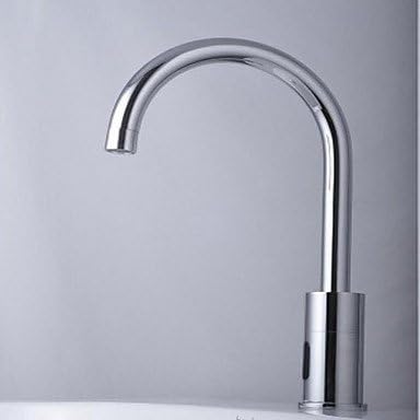 HZZymj-Hands-free solenoid valve hole Chrome bathroom sink faucet Centerset contemporary touch/non-contact