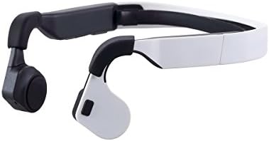 Effie Bone Conduction Headphone with Microphone Bluetooth 4.0 Wireless Stereo Sport Headphone with Noise Reduction Microphone (White)