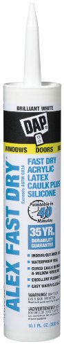 Alex Fast Dry Acrylic Latex Plus Silicone Caulk, 10.1 Ounce, (12Pack)