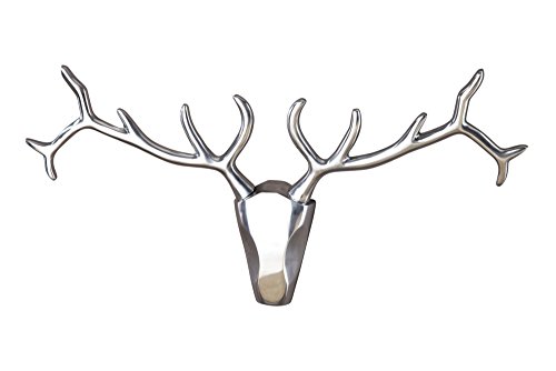 Design Wanddekoration Alu Geweih Hirsch VEADO 90cm - 6