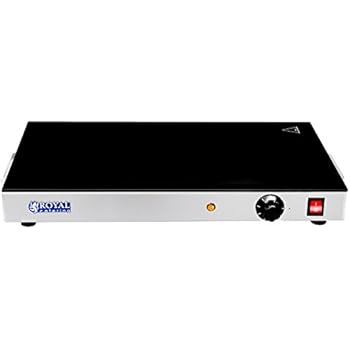 Euakee Warmhalteplatte Elektrisch - 7-stufige Temperaturregelung Mit LCD Display