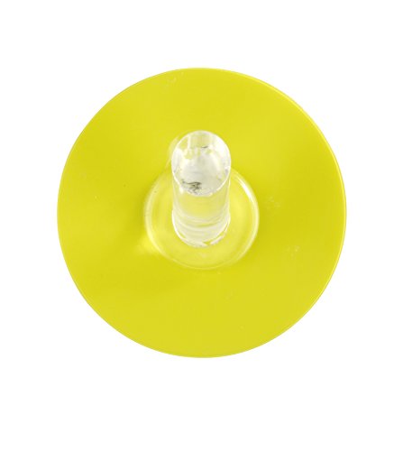 Wenko 21798100 Static-Loc Haken mittelgroß, Befestigen ohne bohren, Kunststoff, 5 x 2,5 x 5 cm, gelb - 2