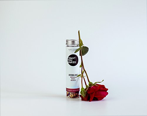 I want you naked Aroma-Bad Rose und Hibiskus, Probiergröße, 90 g - 2