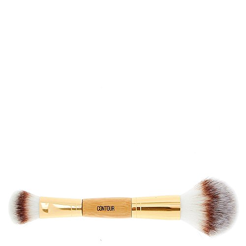 Claire's Girl's Bamboo Duo Contour Powder Brush Brown/Gold.