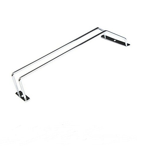 Leorx Glas Wein Champagner Cup Hangers Rack Halter mit Schrauben (Silber) - 3