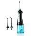 Produktbild Cozzine Munddusche Kabellos, 3 Modi Wasserdruck Wasser Flosser Oral Irrigator IPX7 Wasserdicht 2 Ersatz Düsen Zahnreiniger Wasserreiniger tragbar 200 ml Wassertank auf Reisen, zu Hause, im Büro 