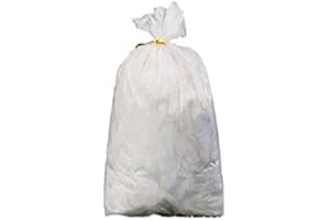 I.S.PLA. S.R.L. Sacchi Rifiuti Bianchi 70x110 1kg Sacchetti Pesanti Plastica Rifiuti Spazzatura