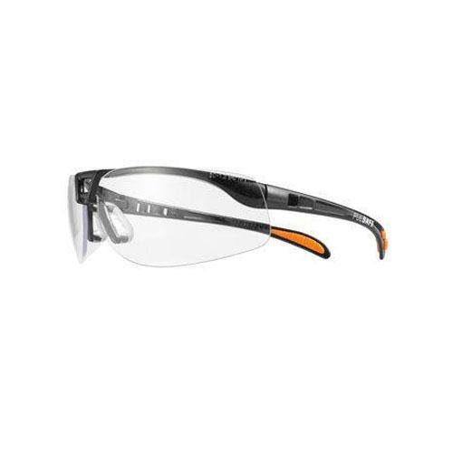 Honeywell 1015366 Protege Floating Lens Eyewear Metallic Black Frame with Clear Anti-Scratch Lens