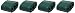 Produktbild Tierra Garden pgs9400 Peacock Standard Coupler, Dark Green, 4-Pack