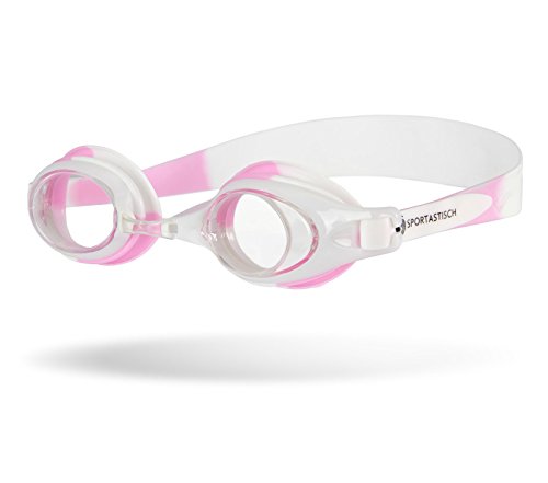 AUSGEZEICHNET: Kinder Schwimmbrille "Swim Talent" von Sportastisch :: 3 austauschbare Nasenbrücken für 100% perfekte Passform :: Anti-Beschlag-Schutz für kristallklare Sicht :: INKLUSIVE Nasenschutz & Ohrstöpsel & Hülle :: geprüfte Markenqualität :: Wettkampf-tauglich :: ideal für Kinder von 4 bis 14 Jahre :: Exklusives Design :: leicht verstellbarer Verschluss :: kostenloser Bonus: E-Book "Schwimmtraining" :: inklusive 3 Jahren Sportastisch Produktgarantie