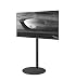 Produktbild Cavus Design TV Ständer: Standfuß Stahl Rund Ø53 cm - Ø 60mm Säule Stahl 150cm - Fernsehstand geeignet für 32 < > 55 Zoll Fernseher mit VESA Halterung 200x200 300x300 400x400