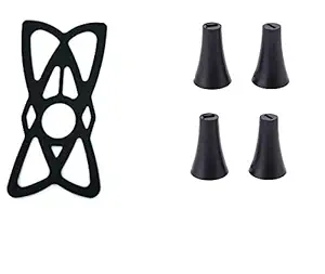 Metal Craft Customs 4 Silicon Cap + 1 Silicone Band for X Grip Mobile Holder