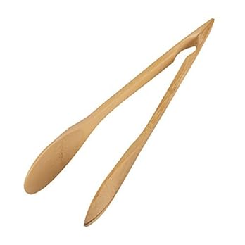 Haodou Bambus Kche Zange Bambus Lebensmittel Multifunktions Kche Zange Gurkenzange Holz Zange Salat Holz 3048cm