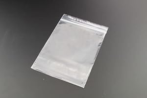 BAG IT PLASTICS Grip Seal Bags - GRIPWELL Self Seal Resealable Food Safe - 2.25" x 3" / 56mm x 75mm - Pack of 100