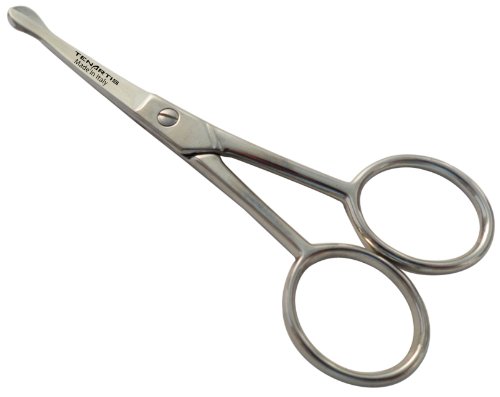 Tenartis 138 Beard, Moustache, Ear & Nose Scissors with straight blades - Made in Italy