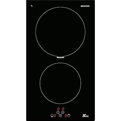 Hudson Table Plaque de Cuisson Induction 2 foyers - TDI 320 T - à encaster - Touch Sensitive - Noir - très haute résistance (290x510x51 mm),