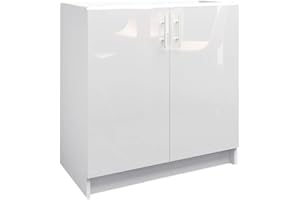 JD Greta Fixed Height 800mm Kitchen Base Cabinet Floor Unit (Without Worktop) – White Gloss