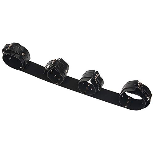 Preisvergleich Produktbild CareUToo Leder-Ankle- und Wrist-Loop-Träger Schwarz