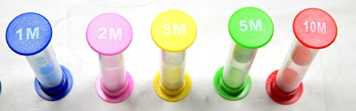 Sanduhren Set bestehend aus 6 bunten Eieruhren 30 Sekunden 1 Minute 2 Minuten 3 Minuten 5 Minuten und 10 Minuten - 3