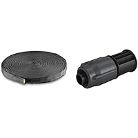 KÄRCHER Tropfschlauch 1/2 Zoll 10 Meter zur Gartenbewässerung 2.645-229.0 & 2.645-233.0 Endstück (2 Stück)