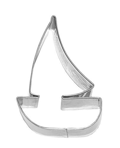 Plätzchen - Ausstechform / Plätzchenform Meer "Segelboot" (7 cm / Edelstahl - Rostfrei)