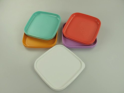 TUPPERWARE Picknickteller To Go Picknick mint+flieder+orange+lachs (4) 10426 - 5