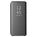 Produktbild MDenker Kompatibel mit Samsung Galaxy S10 Plus PC + PU Leder Hülle Spaltleder Flip Handyhülle Samsung Galaxy S10 Plus Tasche Schutzhülle (Schwarz)