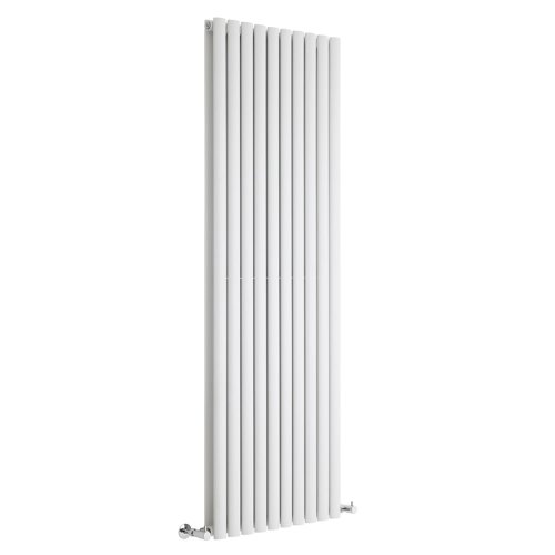 Hudson Reed Heizkörper Revive – Vertikaler Design-Heizkörper aus Stahl in Weiß (RAL 9016) – 1780 x 590 mm – 3697 Watt – Doppellagig - 2
