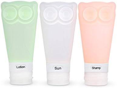 Portable Soft Silicone Travel bottles Containers Suitable for all Toiletries (3pcs)