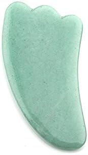 Jade Gua Sha Scraping Massage Beauty Tools, Natural Stone Guasha Board Back Foot Scalp Scraping Tool For SPA Acupuncture Therapy Trigger Point Treatment (Style 1)