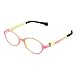 Produktbild Cyxus Filtern Blaues Licht Brille für Kinder [Flexibles Leichtgewicht] 5-10 jahre alt Kinderbrille gegen Augenbelastung (klare Linsen) Ovaler Rahmen (rosa und gelber Rahmen)