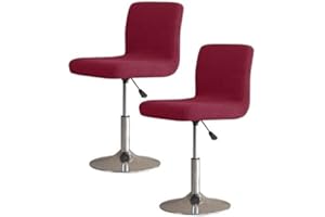 SDNAM Fundas Elásticas para Taburete De Bar Pack 2/4/6 Funda para Silla con Respaldo, Fundas para Sillas De Comedor EláStica para Taburetes Altos para Bar, Casa, CafeteríA o Fiesta,Fundas Sillas (Color : #