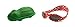 Gift Pack Baby Red Polka dot Babybanz Sunglasses and Green Frog Sunglasses Case 0 - 2 years