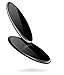 Price comparison product image Fast Wireless Charger, [ Ultra Thin Blade ] [Glass Mirror Artwork] Light Qi Charger for Stand Pad for Samsung Galaxy Note 8 S9 S8 Plus S7 Edge S7 S6 iPhone X 8 Plus Mi Mix2s (100mm, Black)
