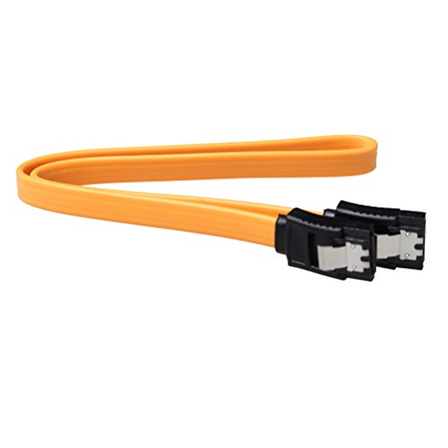 SATA Kabel, sicai 6 Packungen SATA III 6.0 Gbit/s Kabel (orange) - 6