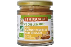 ETHIQUABLE Purée Amandes Complètes et Noix de Cajou bio et équitable