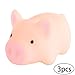 Produktbild Hilai Cute Animal Squishy Mini Soft-Squeeze Toy Fidget Hand Spielzeug für Kinder Geschenk-Stress Relief Dekoration 3PCS (Piggy)