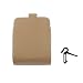 Generic PU Leather Car Outlet Air Vent Trash Case Cell Phone Holder Bag Pouch - beige RS.345.00