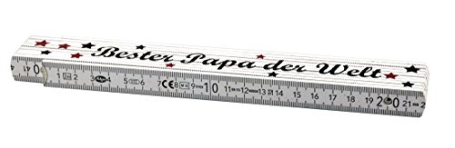 Zollstock Bester Papa der Welt – Geschenk – Vater – Vatertag - 2