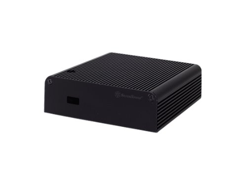 Silverstone Tek Aluminum NUC Case with Top Cover Heat-Pipe and 2x HDMI Ports - Black (PT14B-H2)