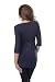 Purpless Maternity Lovely 2in1 Maternity And Nursing 3/4 Sleeved Wrap Top 7035 Variety Of Colours (UK 8, Navy)