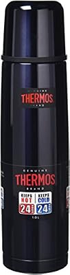 Thermos léger et compact en acier inoxydable Flacon bleu (1000 ml)