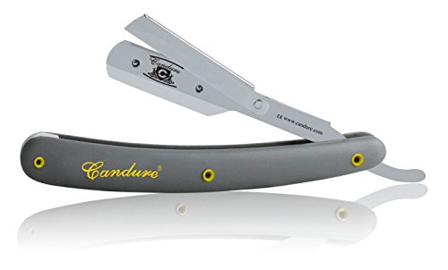 CANDURE® - Professional Salon Traditional Straight Cut Throat Razor - Raptor Shavette - Hairdressing Styling Razor - Hair Shaver - Hair Cutting Trimmer Razor - Hair removal razor Stainless Steel - Men's shaving razor + Comes in a Beautiful Gift Case (CAN-2018)