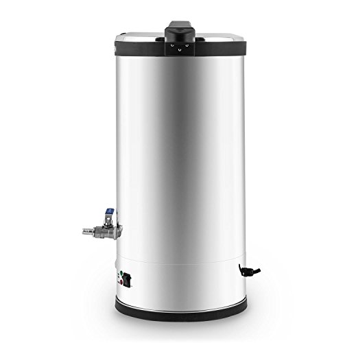 Klarstein Beerfest Maischekessel Bierbraugerät Brauautomat (30 Liter Bierbraukessel, 2500 W, Zeitschaltuhr, stufenloser Temperatur-Regler, inkl. Siebeinsatz, Zapfhahn, Edelstahl) silber - 3