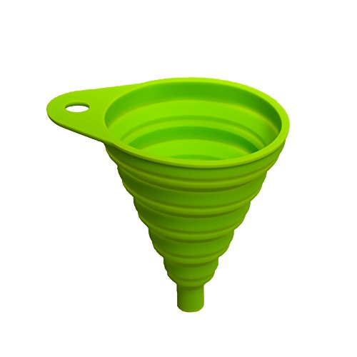 Home Optimal Silikon Falttrichter, 8cm Durchmesser. Trichter perfekt für die Küche und Heimwerken - 2