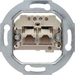 Preisvergleich Produktbild Hager – Anschluss 2 Zweifachsteckdose Parallel