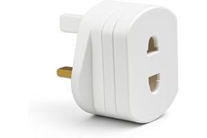 NAEEM SONS Toothbrush Adaptor Plug Electric Shaver Shaving adaptor 2 Pin Plug To 3 Pin Plug Shaver Adapter Plug Uk Power Adapter Shaver Plug 2 Pin Adapter Plug Uk For Shaving Razor (pack of 1)