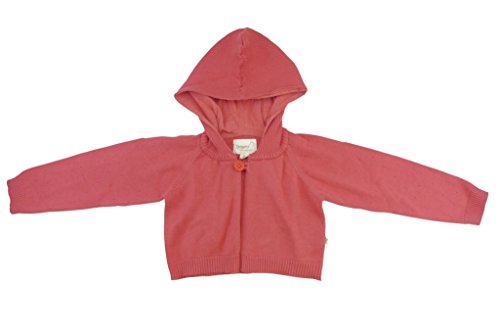 Origany Baby Girls' One Button Hooded Cardigan, 18-24 Months Pink